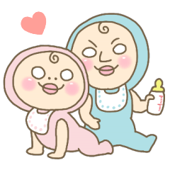 [LINEスタンプ] しろめちゃんとおまめさん第八弾 type B