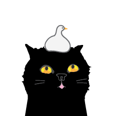 [LINEスタンプ] Dusky cat