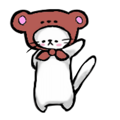 [LINEスタンプ] かぶり猫の画像（メイン）