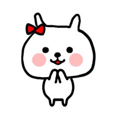 [LINEスタンプ] かわいいうさたん