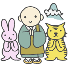 [LINEスタンプ] 彼岸寺のウサトラの画像（メイン）