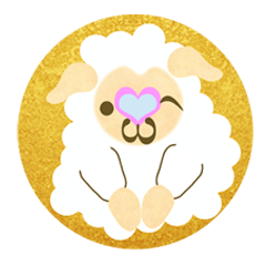 [LINEスタンプ] かわいいひつじちゃん