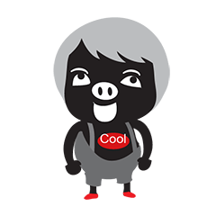 [LINEスタンプ] Pig-Be Cool！の画像（メイン）