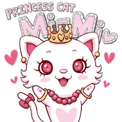 [LINEスタンプ] 姫猫ミィミィの画像（メイン）