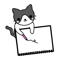 [LINEスタンプ] ねこのノート