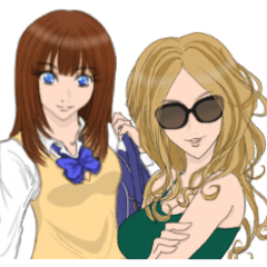 [LINEスタンプ] きれいな女性たちの画像（メイン）