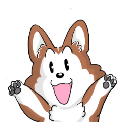 [LINEスタンプ] ウェルシュコーギーのキャラウェイの画像（メイン）