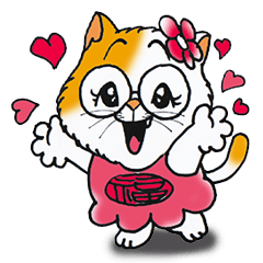 [LINEスタンプ] Lucky cat (TAIWAN)の画像（メイン）