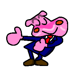 [LINEスタンプ] Jimmie the pink hippo