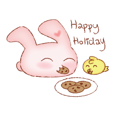 [LINEスタンプ] PuniBani: Happy Holiday