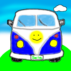 [LINEスタンプ] スマイルカー。車の画像（メイン）