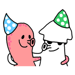 [LINEスタンプ] アシ・ハポーン＆ジュポーンの画像（メイン）