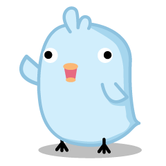 [LINEスタンプ] Chiketori little blue chicks