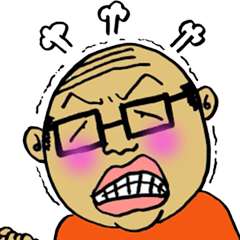 [LINEスタンプ] ゆけ！健三の画像（メイン）