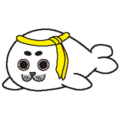 [LINEスタンプ] 頑張れ！アザラシ部長の画像（メイン）