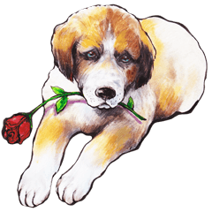 [LINEスタンプ] Kawaii Dogs Stickers.の画像（メイン）