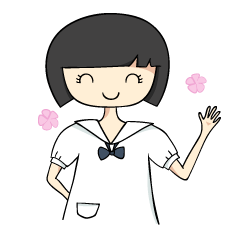 [LINEスタンプ] AnAn (cute Thai student girl)の画像（メイン）