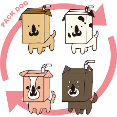 [LINEスタンプ] PACK DOGの画像（メイン）