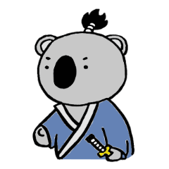 [LINEスタンプ] こあら侍の画像（メイン）