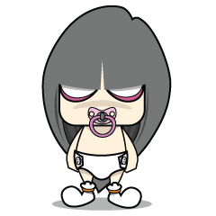 [LINEスタンプ] Grey-zy Baby