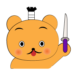 [LINEスタンプ] くま武士