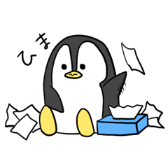 [LINEスタンプ] しろくまくんとペンギンさんの画像（メイン）