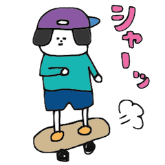 [LINEスタンプ] おかっぱちっちゃん