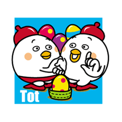 [LINEスタンプ] にわとりのトットさん 4