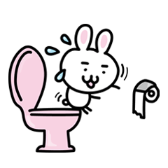 [LINEスタンプ] のんきすぎるウサギのオモシロスタンプ