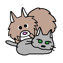 [LINEスタンプ] ノルウェキャット＆ロシアンキャット