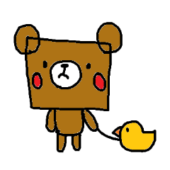 [LINEスタンプ] しかくまくん。2