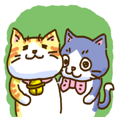 [LINEスタンプ] なかよしねこ