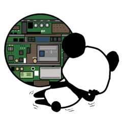 [LINEスタンプ] ケータイに住むpanda