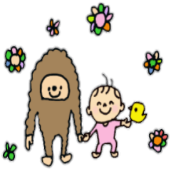 [LINEスタンプ] あおいちゃんと仲間たちの画像（メイン）