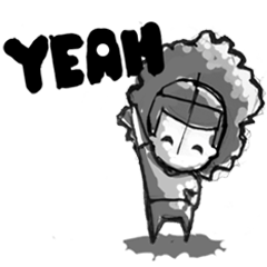 [LINEスタンプ] AFRO kid