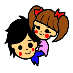 [LINEスタンプ] 甘えたガールと甘えんボーイ