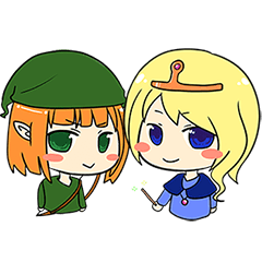 [LINEスタンプ] Tim - Archer - Tanja - Magic Girl (TH)