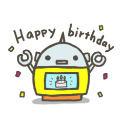 [LINEスタンプ] Colorful robotsの画像（メイン）