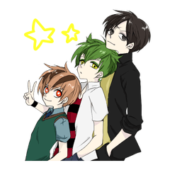 [LINEスタンプ] 人面★アニマル男子高生