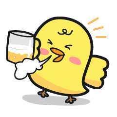 [LINEスタンプ] 酔っぱらいヒヨコのヨッピーちゃん第二弾