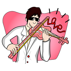 [LINEスタンプ] Mr.Love(3/6) IN LOVESSSSS...