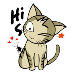 [LINEスタンプ] Cat M Eng.Ver