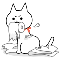 [LINEスタンプ] 猫のちーにゃん お仕事編2の画像（メイン）