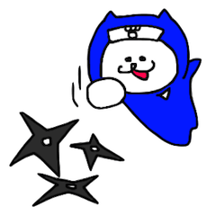 [LINEスタンプ] にんじゃネコ