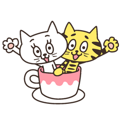 [LINEスタンプ] ミーとトラ