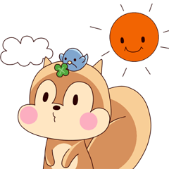 [LINEスタンプ] リスのポッケの画像（メイン）