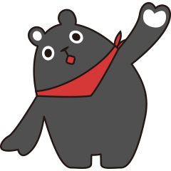 [LINEスタンプ] Bear Black