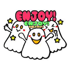 [LINEスタンプ] 飛び出せ！おばけちゃん！の画像（メイン）