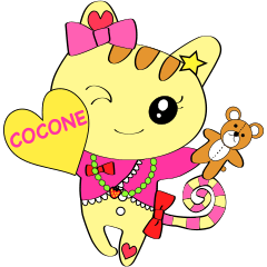 [LINEスタンプ] COCONE HAPPY CATの画像（メイン）