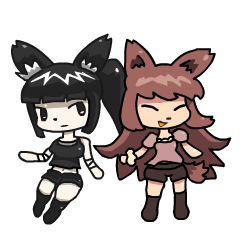 [LINEスタンプ] ポメ子とポニ子